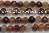 CRU651 15.5 inches 6mm round Multicolor rutilated quartz beads