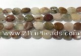 CRU921 15.5 inches 10*14mm oval mixed rutilated quartz beads wholesale