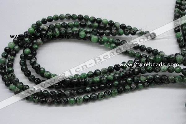 CRZ02 15.5 inches 8mm round ruby zoisite gemstone beads Wholesale