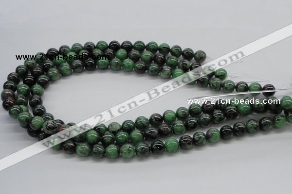 CRZ03 15.5 inches 10mm round ruby zoisite gemstone beads Wholesale