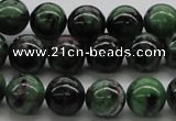 CRZ04 15.5 inches 12mm round ruby zoisite gemstone beads Wholesale