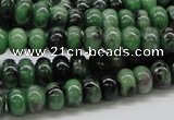 CRZ06 15.5 inches 5*8mm rondelle ruby zoisite gemstone beads Wholesale