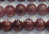 CRZ1002 15.5 inches 6mm - 6.5mm round A grade natural ruby beads