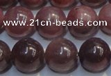 CRZ1003 15.5 inches 7mm - 7.5mm round A grade natural ruby beads