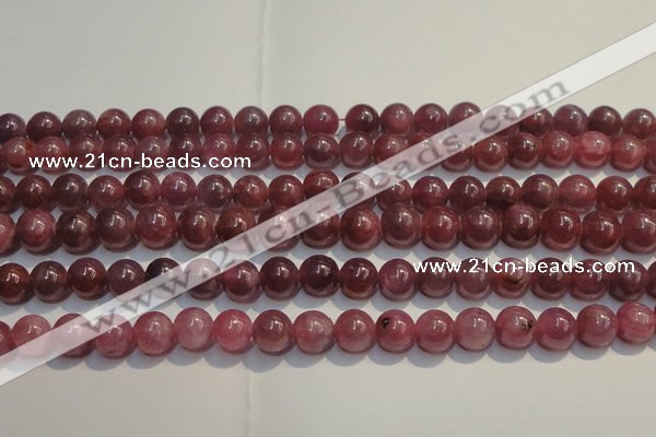 CRZ1005 15.5 inches 6mm - 6.5mm round A+ grade natural ruby beads