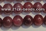 CRZ1008 15.5 inches 6mm - 6.5mm round AA grade natural ruby beads