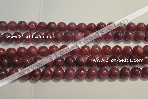 CRZ1009 15.5 inches 7mm - 7.5mm round AA grade natural ruby beads