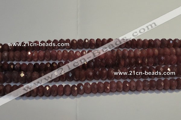 CRZ1013 15.5 inches 3*5mm faceted rondelle A- grade ruby beads