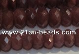 CRZ1015 15.5 inches 5*7mm faceted rondelle A- grade ruby beads