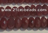 CRZ1017 15.5 inches 3*5mm faceted rondelle A grade ruby beads