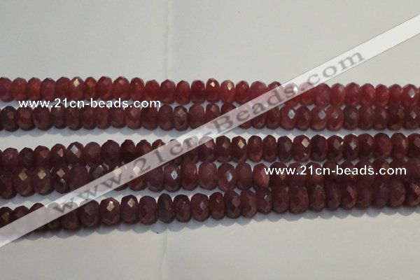 CRZ1021 15.5 inches 3*5mm faceted rondelle A+ grade ruby beads