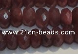 CRZ1023 15.5 inches 5*7mm faceted rondelle A+ grade ruby beads