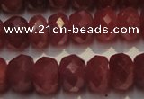 CRZ1029 15.5 inches 3*5mm faceted rondelle AAA grade ruby beads