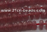 CRZ1101 15.5 inches 3*5mm faceted rondelle AAA+ grade ruby beads