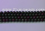 CRZ1110 15.5 inches 4mm round imitation ruby zoisite beads wholesale