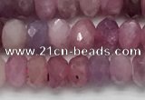 CRZ1151 15.5 inches 3.5*5.5mm faceted rondelle natural ruby beads