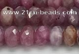 CRZ1152 15.5 inches 4*6.8mm faceted rondelle natural ruby beads