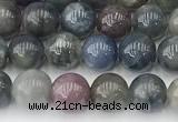 CRZ1162 15.5 inches 7mm round ruby sapphire gemstone beads