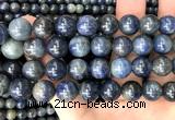 CRZ1219 15 inches 12mm round sapphire gemstone beads wholesale