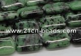 CRZ17 15.5 inches 13*18mm rectangle ruby zoisite gemstone beads