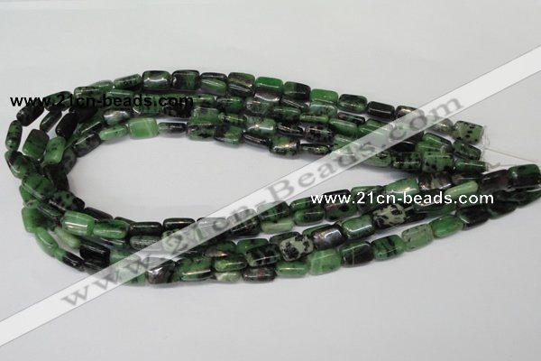 CRZ50 15.5 inches 8*12mm rectangle ruby zoisite gemstone beads