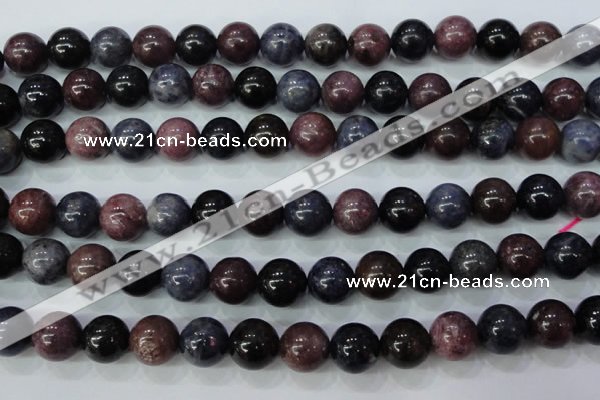 CRZ503 15.5 inches 10mm round natural ruby sapphire beads