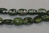 CRZ611 15.5 inches 8*10mm oval New ruby zoisite gemstone beads