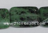 CRZ69 15.5 inches 25*35mm rectangle ruby zoisite gemstone beads