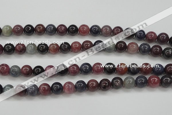 CRZ802 15.5 inches 10mm round natural ruby sapphire beads