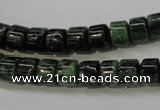 CRZ82 15.5 inches 7*8mm tyre ruby zoisite gemstone beads