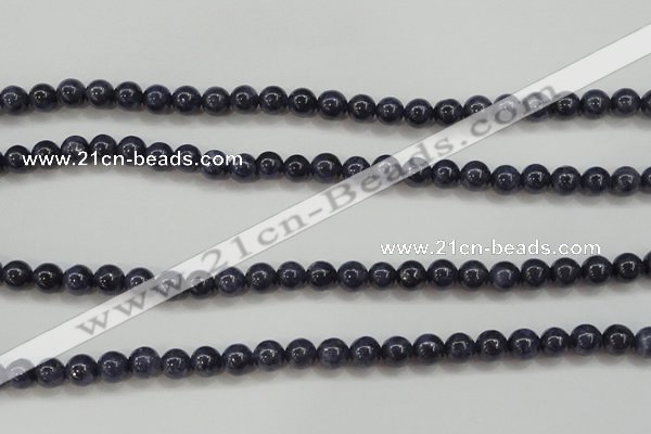 CRZ822 15.5 inches 6mm round natural sapphire gemstone beads