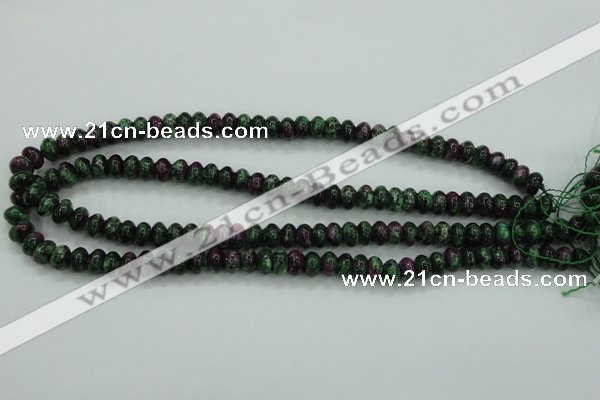 CRZ920 15.5 inches 5*8mm rondelle Chinese ruby zoisite beads