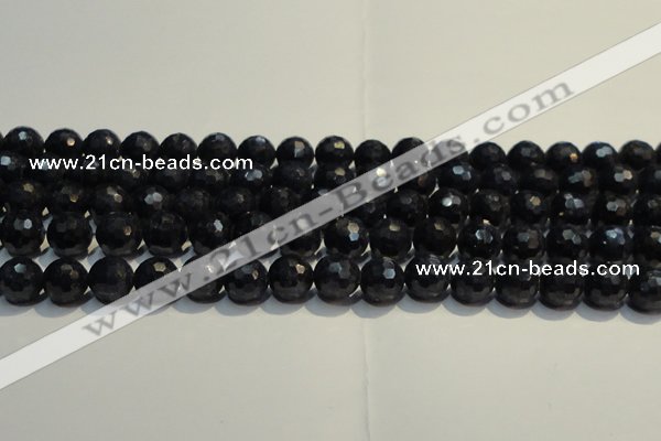 CRZ965 15.5 inches 7mm – 7.8mm faceted round A+ grade sapphire beads