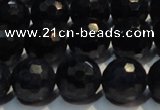 CRZ967 15.5 inches 7mm – 7.8mm faceted round AA grade sapphire beads