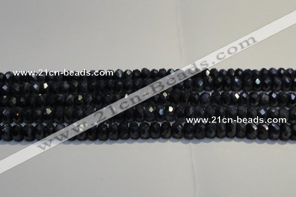 CRZ973 15.5 inches 5*7mm faceted rondelle A- grade sapphire beads