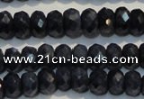 CRZ976 15.5 inches 4*6mm faceted rondelle A grade sapphire beads