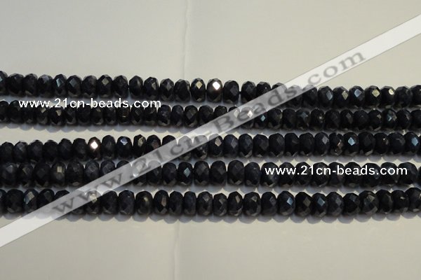 CRZ977 15.5 inches 5*7mm faceted rondelle A grade sapphire beads