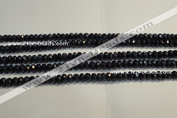 CRZ979 15.5 inches 3*5mm faceted rondelle A+ grade sapphire beads