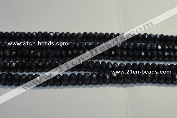 CRZ981 15.5 inches 5*7mm faceted rondelle A+ grade sapphire beads