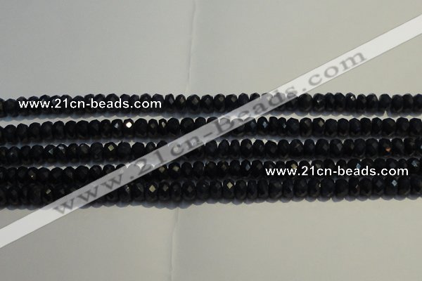 CRZ983 15.5 inches 3*5mm faceted rondelle AA grade sapphire beads