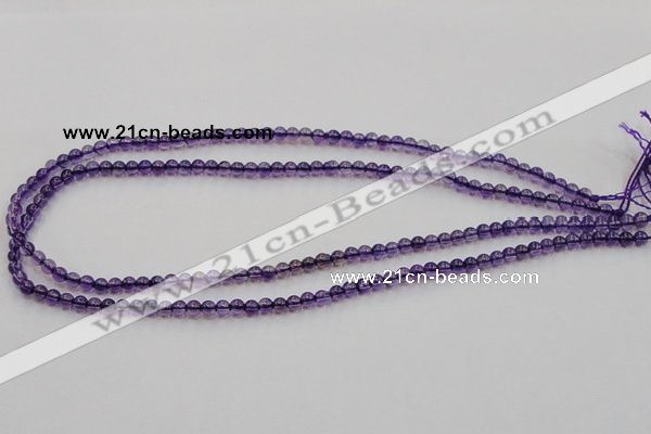 CSA01 15.5 inches 4mm round synthetic amethyst beads wholesale