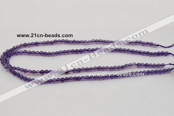 CSA02 15.5 inches 5mm round synthetic amethyst beads wholesale