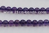 CSA03 15.5 inches 6mm round synthetic amethyst beads wholesale