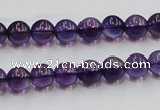 CSA04 15.5 inches 8mm round synthetic amethyst beads wholesale