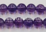 CSA06 15.5 inches 12mm round synthetic amethyst beads wholesale