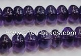 CSA09 15.5 inches 8*12mm rondelle synthetic amethyst beads wholesale