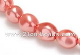 CSB01 16 inches 8*12mm nugget shell pearl beads Wholesale