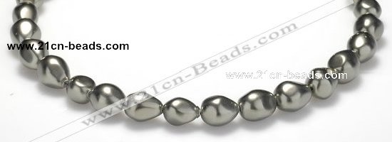 CSB02 16 inches 12*16mm nugget shell pearl beads Wholesale