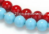 CSB07 16 inches 10mm round shell pearl beads Wholesale