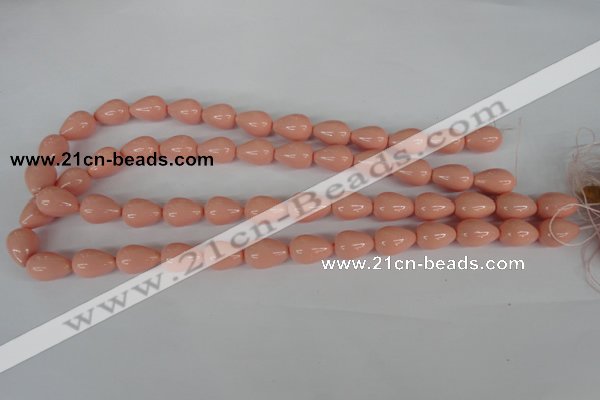 CSB106 15.5 inches 10*14mm teardrop shell pearl beads wholesale